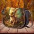 Cute baby dragon in the enchanted forest Saddle Bags for Women: Perfect Gift for Girlfriend, Wife, Daughter