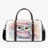 Cute baby owl watercolor style with pastel colors 3d travel bag