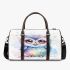 Cute baby owl watercolor style with pastel colors 3d travel bag
