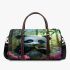 Cute baby panda eating bamboo 3d travel bag