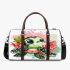 Cute baby turtle colorful corals 3d travel bag