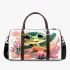 Cute baby turtle colorful corals 3d travel bag