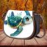 Cute baby turtle in the ocean saddle bag