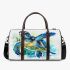 Cute baby turtle in the ocean 3d travel bag