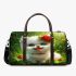 Cute baby white pomeranian with blue eyes 3d travel bag