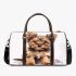 Cute baby yorkshire terrier portrait clipart 3d travel bag