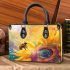 Cute bee on a sunflower small handbag