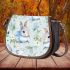 Cute bunny and flowers saddle bag