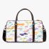 Cute butterflies and flowers pattern 3d travel bag