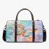 Cute butterfly surrounded by pastel flowers 3d travel bag