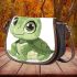 Cute cartoon baby sea turtle saddle bag