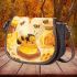 Cute cartoon bee is happily making honey 3d saddle bag