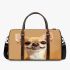 Cute cartoon chihuahua smiling 3d travel bag