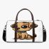 Cute cartoon dog 3d travel bag