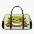 Cute cartoon frog eating ramen 3d travel bag