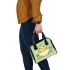 Cute cartoon frog eating ramen shoulder handbag