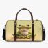 Cute cartoon frog white belly and black eyes 3d travel bag