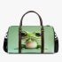 Cute cartoon frog with big eyes 3d travel bag
