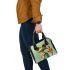 Cute cartoon frog with big eyes and long legs shoulder handbag