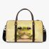 Cute cartoon frog with large eyes 3d travel bag