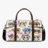 Cute cartoon owls sitting on tree branches 3d travel bag