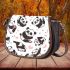 Cute cartoon panda pattern saddle bag