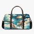 Cute cartoon pandas playing on clouds with ladders 3d travel bag