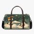 Cute cartoon pandas playing on clouds with ladders 3d travel bag