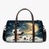 Cute cartoon pandas shooting stars 3d travel bag