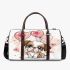 Cute cartoon puppy with balloons 3d travel bag