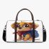 Cute cartoon puppy with big eyes 3d travel bag