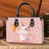 Cute cartoon rabbit with pink ears and tail small handbag