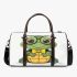 Cute cartoon turtle wearing glasses 3d travel bag
