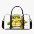 Cute cartoon turtle wearing glasses 3d travel bag