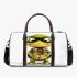 Cute cartoon turtle wearing glasses 3d travel bag