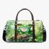 Cute cartoon watercolor frog with big eyes 3d travel bag