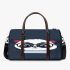 Cute chibi panda wearing glasses 3d travel bag