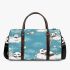 Cute drawing of pandas floating in the sky 3d travel bag