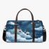 Cute drawing of pandas floating in the sky 3d travel bag