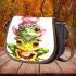Cute frogs one pink saddle bag
