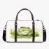 Cute happy frog in the grass near water 3d travel bag