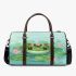 Cute little frog in the water 3d travel bag