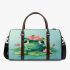 Cute little frog in the water 3d travel bag