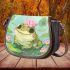 Cute little frog in the water saddle bag