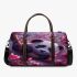 Cute little panda surrounded by pink cherry blossoms 3d travel bag