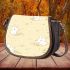 Cute little white rabbit saddle bag