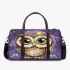 Cute owl cartoon big eyes yellow stars on its head 3d travel bag