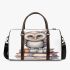 Cute owl sitting on top of books 3d travel bag