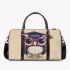 Cute owl wearing glasses and a graduation hat in a simple 3d travel bag