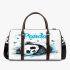 Cute panda in a cartoon style 3d travel bag